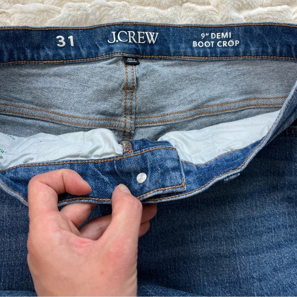 J. Crew Size 31 - 9” Demi Boot Crop Women’s Jeans Palmyra Wash BP487 - Picture 9 of 12